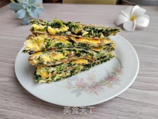 油麦菜鸡蛋麦饼的做法步骤：17