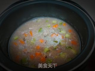 杂粮蔬菜瘦肉粥的做法步骤：8