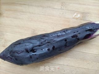 蒜香鲜虾蒸茄子的做法步骤：1