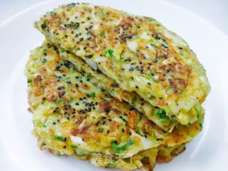蔬菜鸡蛋饼的做法步骤：7