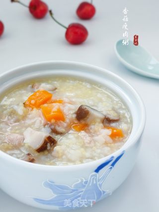 香菇瘦肉粥的做法步骤：1