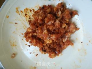 肉沫炒皮芽子的做法步骤：4