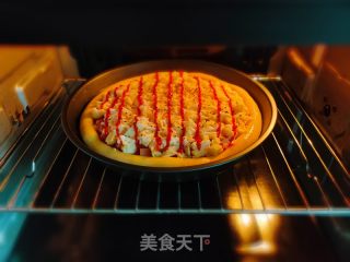 黑椒火腿披萨的做法步骤：13