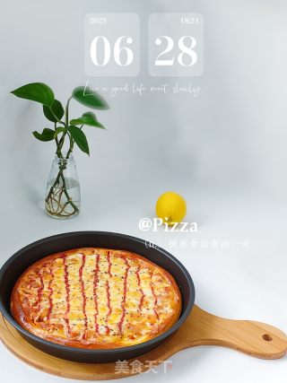黑椒火腿披萨的做法步骤：19