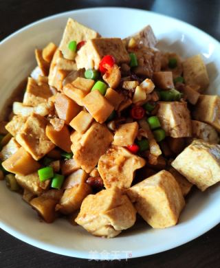 杏鲍菇焖老豆腐的做法步骤：10