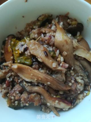 蘑菇拌饭的做法步骤：9
