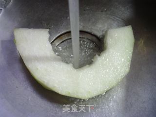 油面筋塞肉冬瓜汤的做法步骤：2