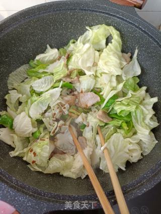 螺丝椒炒包菜的做法步骤：10