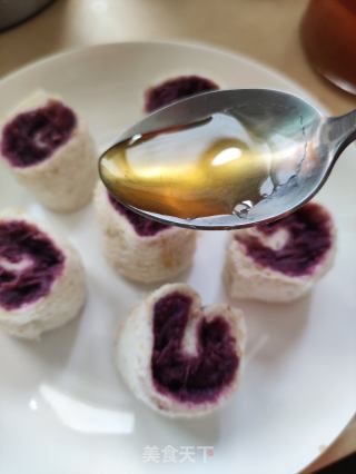 吐司紫薯卷的做法步骤：7