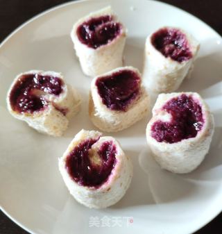 吐司紫薯卷的做法步骤：8