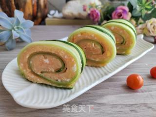 鸡蛋土豆泥黄瓜卷的做法步骤：8