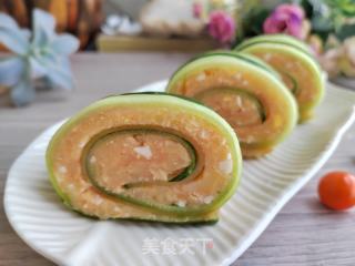 鸡蛋土豆泥黄瓜卷的做法步骤：9