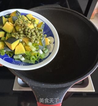 南瓜杏仁面片的做法步骤：5