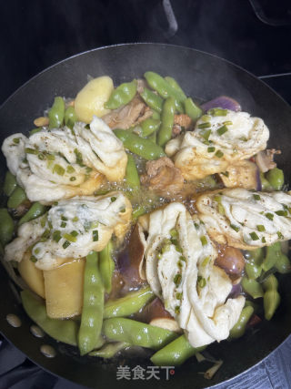 茄子豆角花卷一锅出的做法