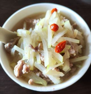 瘦肉瑶柱节瓜汤的做法步骤：9