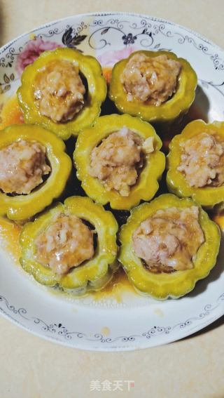 猪肉馅酿苦瓜的做法步骤：13