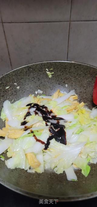 素烧白菜油豆腐条的做法步骤：9