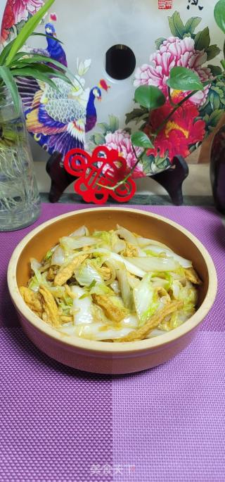 素烧白菜油豆腐条的做法步骤：12