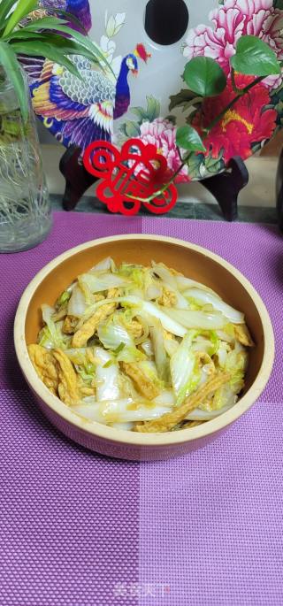素烧白菜油豆腐条的做法步骤：13