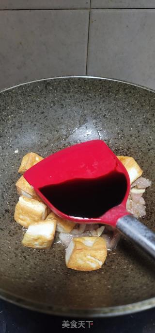 豆腐烧肉片的做法步骤：7