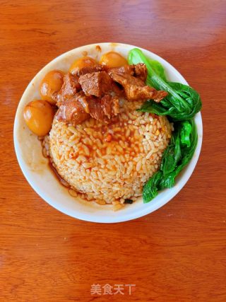 卤肉鹌鹑蛋卤肉饭的做法步骤：7