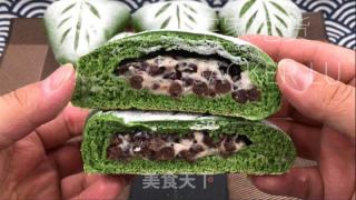 抹茶蜜酪欧包，清新抹茶香与丝滑奶酪，相得益彰。的做法步骤：26