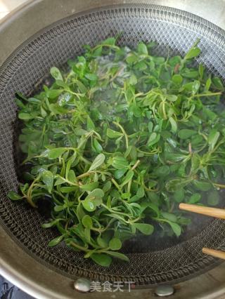 蛎肉拌马齿苋的做法步骤：3