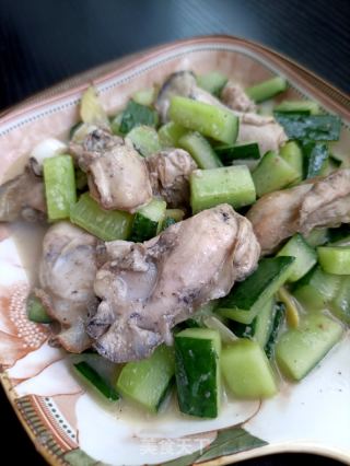 黄瓜炒蛎肉的做法步骤：8