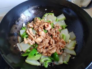 蒲瓜炒鸡肉的做法步骤：7