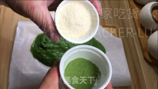 抹茶椰蓉奶球，抹茶香浓和椰蓉香甜，奶球口感柔滑，给予抹茶爱好者一个新的尝试。的做法步骤：9