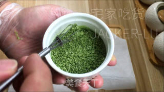 抹茶椰蓉奶球，抹茶香浓和椰蓉香甜，奶球口感柔滑，给予抹茶爱好者一个新的尝试。的做法步骤：10