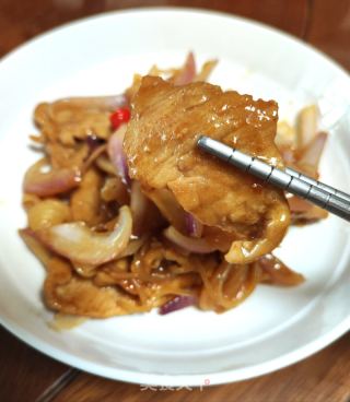 锤肉炒魔芋结的做法步骤：12