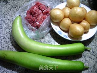 油面筋塞肉烧瓠子的做法步骤：1