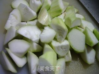 油面筋塞肉烧瓠子的做法步骤：3