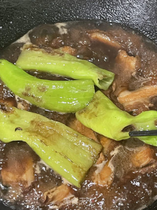 虎皮青椒扣肉的做法步骤：12