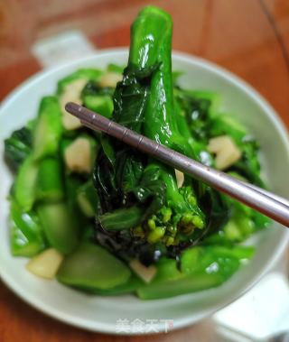 酒香小芥兰的做法