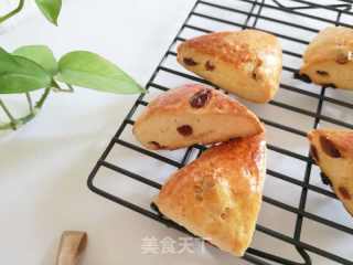 酵母版淡奶油葡萄干司康的做法