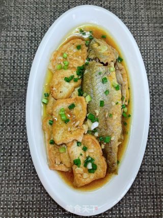 豆腐烧黄鱼的做法步骤：15