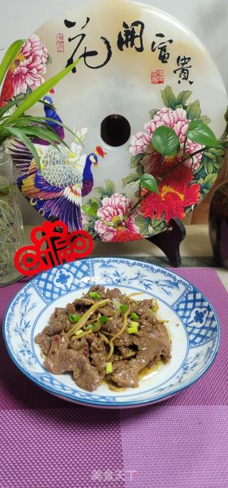 姜丝炒牛肉的做法步骤：7
