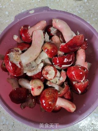 鲜红菇炖鸡的做法步骤：3