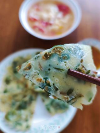 马齿菜（马齿苋）鸡蛋饼的做法步骤：14