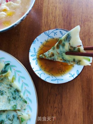 马齿菜（马齿苋）鸡蛋饼的做法步骤：15