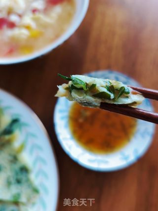 马齿菜（马齿苋）鸡蛋饼的做法步骤：16