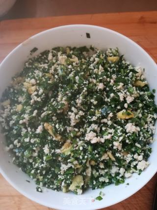 韭菜豆腐馅饼的做法步骤：8