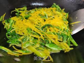 南瓜丝炒生菜的做法步骤：4