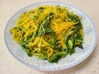 南瓜丝炒生菜的做法步骤：5