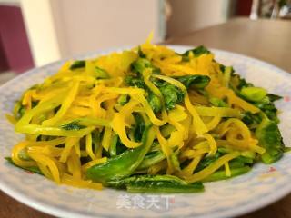南瓜丝炒生菜的做法步骤：6