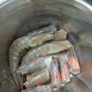 白菜粉丝鲜虾煲的做法步骤：3