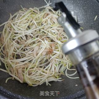 肉丝炒绿豆芽的做法步骤：10