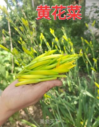 黄花菜炒绿豆芽的做法步骤：2